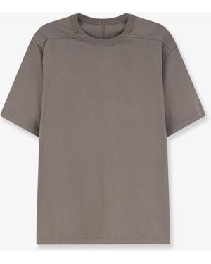 Rick Owens Brad T Cotton T-Shirt - Grey