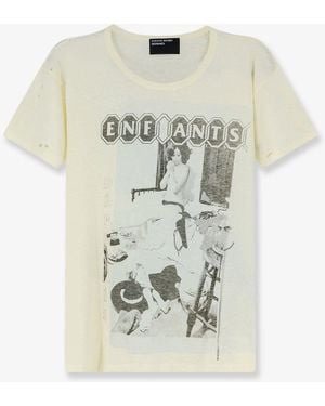 Enfants Riches Deprimes Cotton T-Shirt With Front Print - White