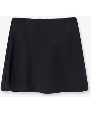 DUNST Satin Skirt With Shorts - Black