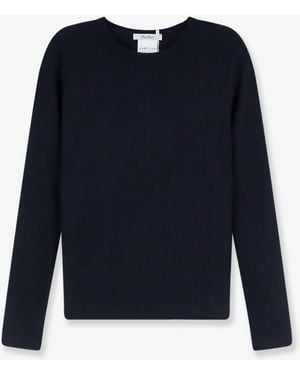 Max Mara Mxmsalmone Lyocell And Silk T-Shirt - Blue