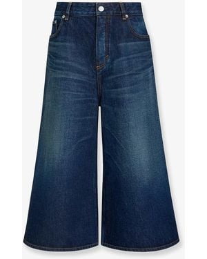 Alaïa Denim Bermuda Shorts - Blue