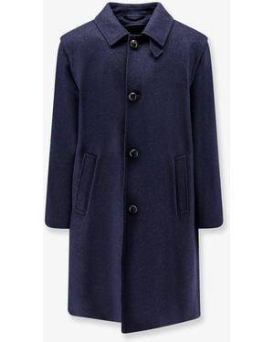 Schneiders Hubertus Loden Virgin Wool Coat - Blue