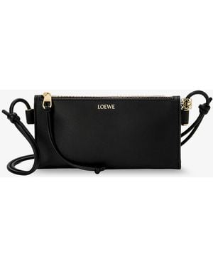 Loewe Joya Leather Crossbody Bag - Black