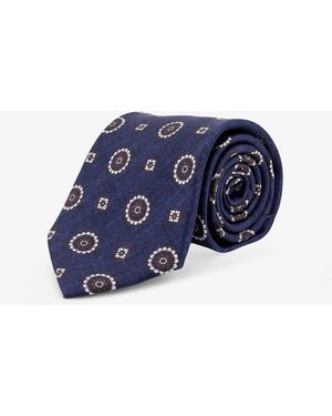 NUGNES 1920 Silk Tie - Blue