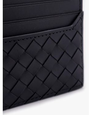Bottega Veneta Intrecciato Cardholder - Blue
