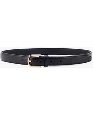 TOTEME Leather Belt - White