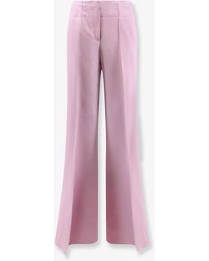 The Seafarer Nancy Virgin Wool And Silk Pants - Pink