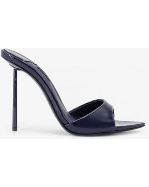 Le Silla Bella Patent Leather Sandals - Blue