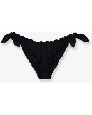 MC2 Saint Barth Moon Lurex Bikini Bottoms - Black