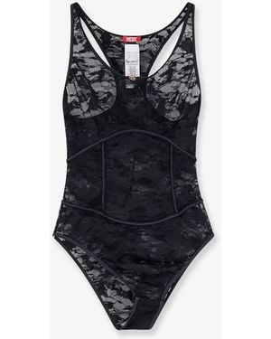 DIESEL Lace Bodysuit Top - Black