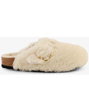 Birkenstock Sabot Boston Big Buckle Shearling - Neutro