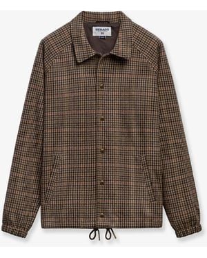 Sebago Tender Pied-De-Poule Wool Blend Jacket - Brown