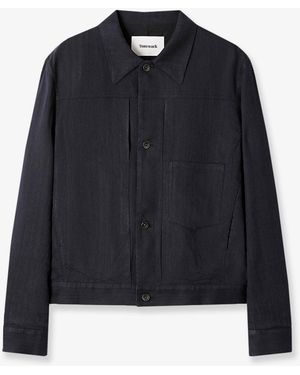 Tonywack Linen Blend Jacket - Blue