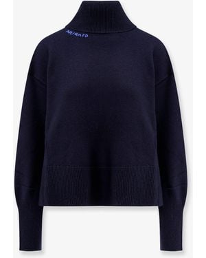 Axel Arigato Wool Blend Turtleneck Jumper - Blue
