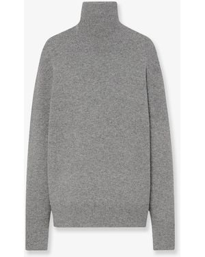 The Row Stepny Wool And Cashmere Blend Sweater - Gray