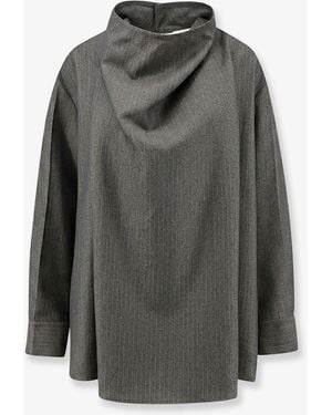 Bottega Veneta Wool And Mohair Shirt - Gray