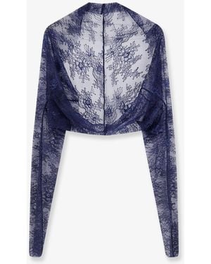 Alberta Ferretti Lace Shrug - Blue
