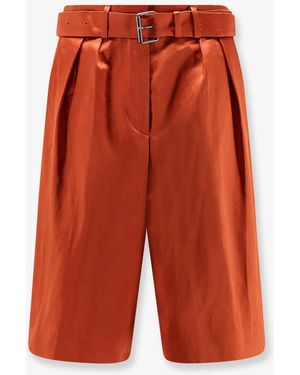 Dries Van Noten Cotton Blend Bermuda Shorts - Red