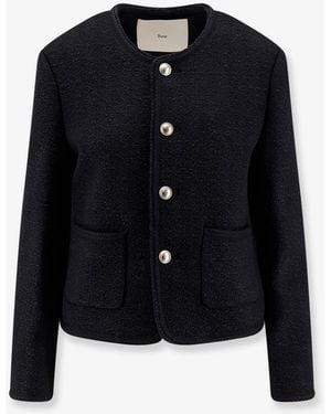 DUNST Bouclé Tweed Blazer - Blue
