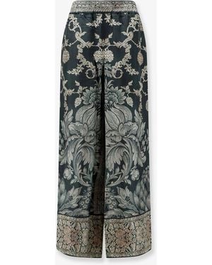 Pierre Louis Mascia Aloe Silk Trousers - Green