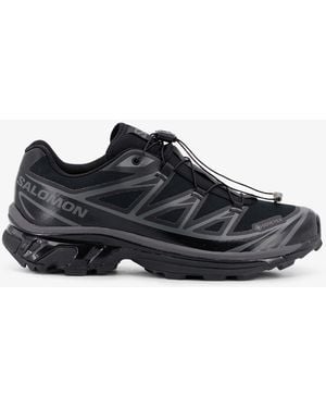 Salomon Xt- Gtx Nylon Trainers With Side Logo Print - Black