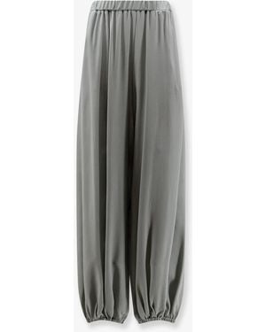 Alysi Baloon Silk Trousers - Grey