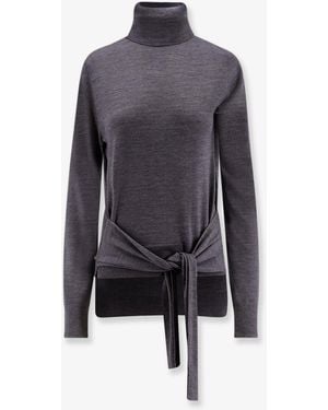 TOTEME Wool And Silk Turtleneck - Blue
