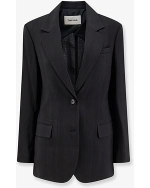 Tonywack Airy Tailored Rayon Blazer - Black