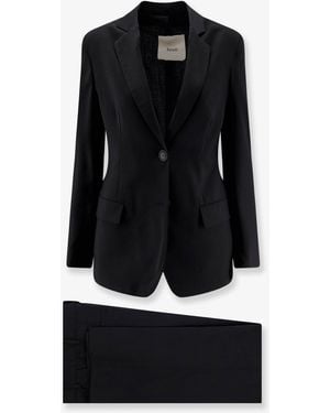 Hevò Frigole Virgin Sheep's Wool Suit - Black