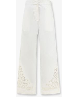Scarlett Poppies Vemoza Cotton Trousers - White
