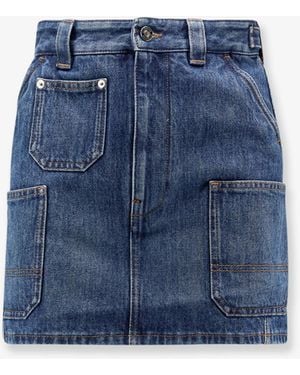 Givenchy Denim Mini Skirt - Blue