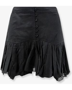 Isabel Marant Daneen Organic Cotton And Viscose Skirt - Black