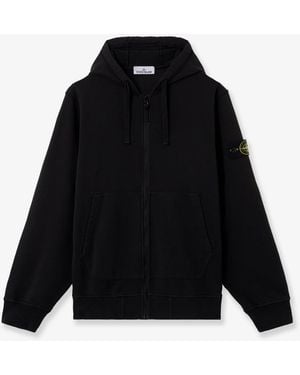 Stone Island Organic Cotton Sweatshirt - Black