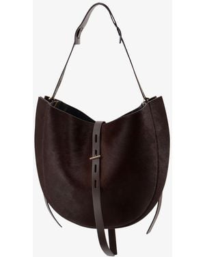 MINOBOSSI Liz Pony Skin Shoulder Bag - White