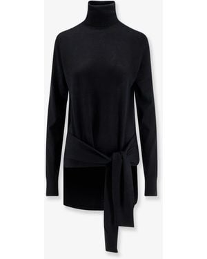 TOTEME Wool And Silk Turtleneck - Black