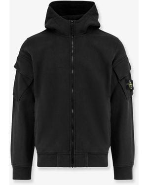 Stone Island Organic Cotton Sweatshirt - Black