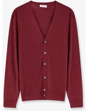 Bramani Cashmere Wool Cardigan - Red