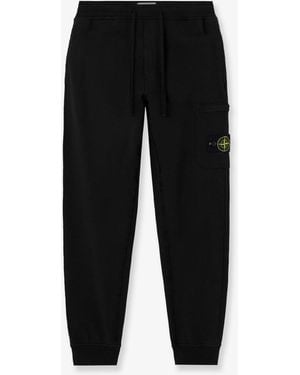 Stone Island Cotton Trousers - Black