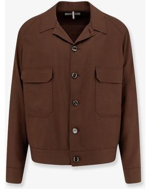 NUGNES 1920 Wool Blend Jacket - Brown