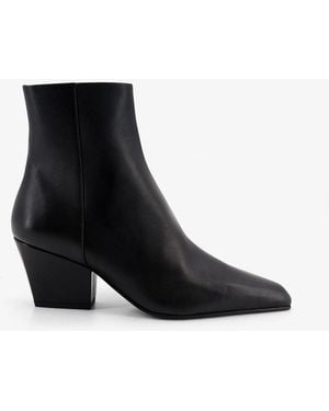 Paris Texas Jane Ankle 60 Leather Boots - Black