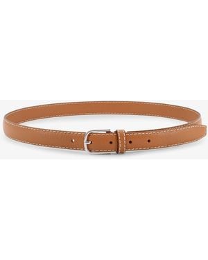 TOTEME Leather Belt - Brown