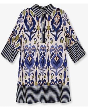 BYE Firenze Viscose And Rayon Dress - Blue