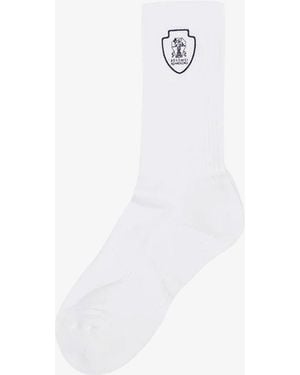 Brunello Cucinelli Cotton Blend Socks - White