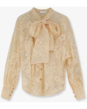 Zimmermann Valiant Lace Shirt - Natural