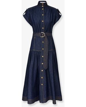 Zimmermann Long Denim Dress - Blue