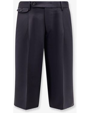 Tonywack Wool Blend Bermuda Shorts With Frontale Pinces - Blue