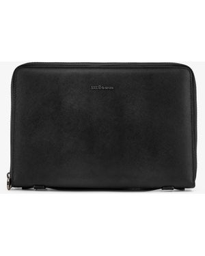 Kiton Leather Briefcase - Black