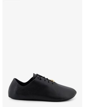 Loewe Pebble Soft Leather Trainers - Black
