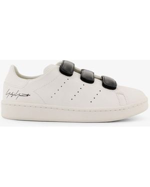 Y-3 Y-3 Stan Smith Velcro Leather Sneakers - White