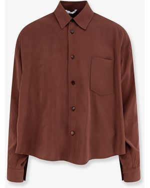 Hevò Arpinova Modal Blend Shirt - Brown
